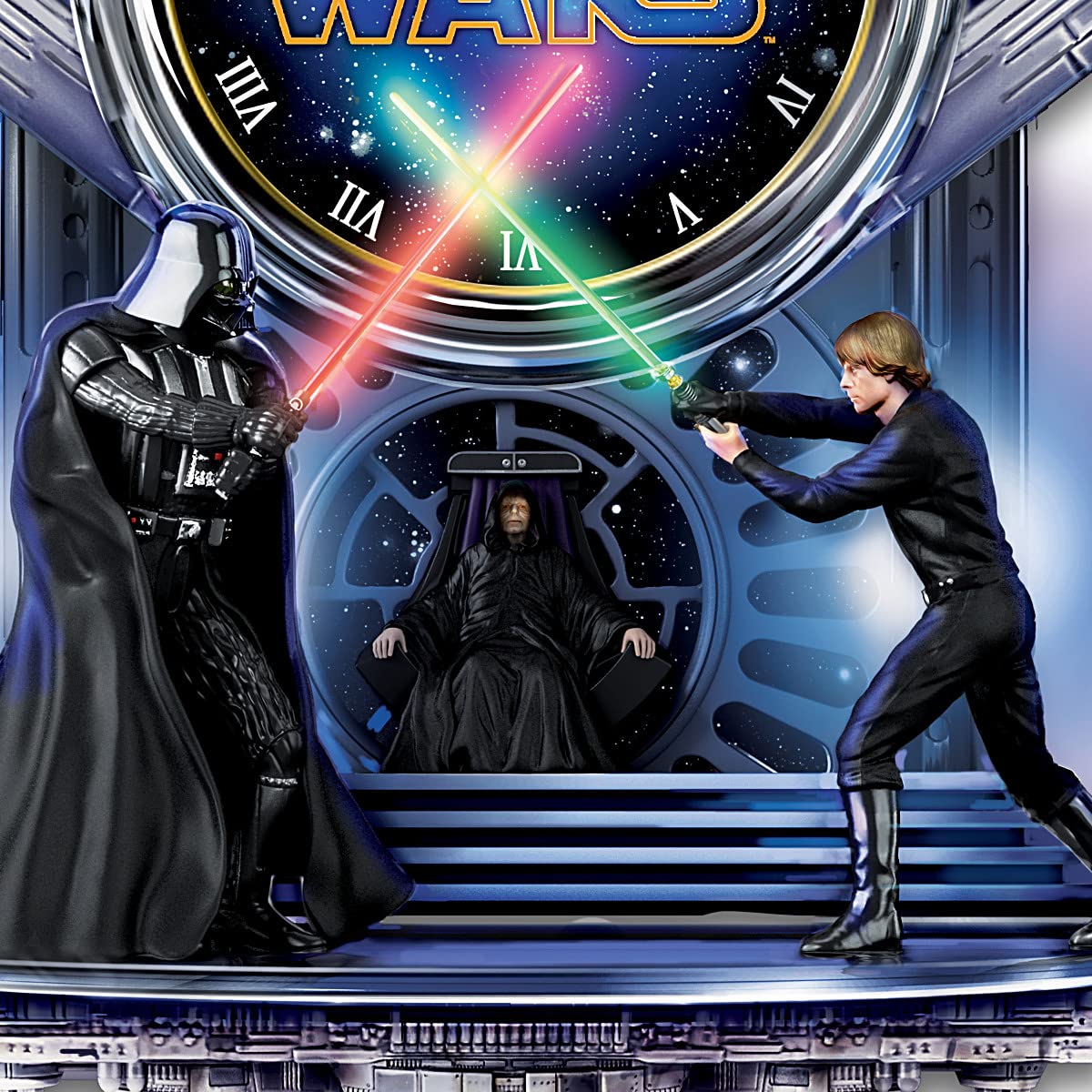 Star Wars: Sith Vs. Jedi Wall Clock with Illuminated Lightsabers